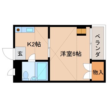 間取図 近鉄大阪線（近畿）/大和高田駅 徒歩7分 3階 築29年