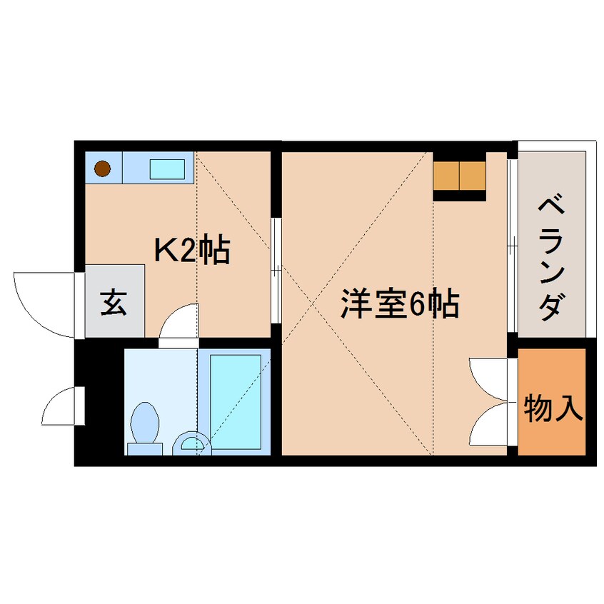 間取図 近鉄大阪線（近畿）/大和高田駅 徒歩7分 3階 築29年