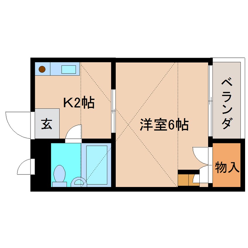 間取図 近鉄大阪線（近畿）/大和高田駅 徒歩7分 3階 築29年