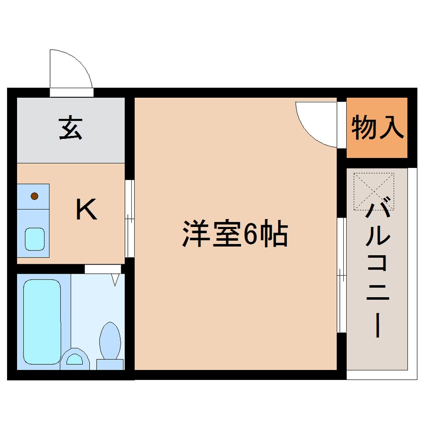 間取図 近鉄大阪線（近畿）/大和高田駅 徒歩7分 3階 築29年