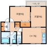 和歌山線/五条駅 徒歩9分 1階 築27年 2DKの間取り