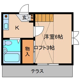 間取図 近鉄南大阪線/高田市駅 徒歩13分 1階 築34年