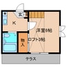 近鉄南大阪線/高田市駅 徒歩13分 1階 築35年 1Kの間取り