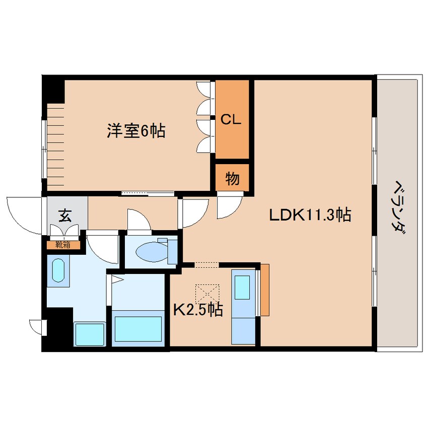 間取図 近鉄大阪線（近畿）/大和高田駅 バス11分広陵平尾下車:停歩3分 1階 築17年