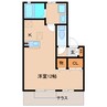 近鉄大阪線（近畿）/築山駅 徒歩3分 1階 築19年 1Rの間取り