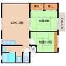 近鉄大阪線（近畿）/築山駅 徒歩7分 1階 築33年 2LDKの間取り