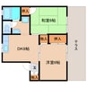 近鉄南大阪線/浮孔駅 徒歩1分 1階 築29年 2DKの間取り