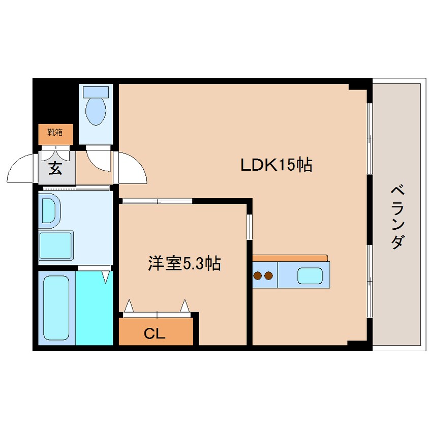 間取図 近鉄南大阪線/高田市駅 徒歩6分 3階 築17年