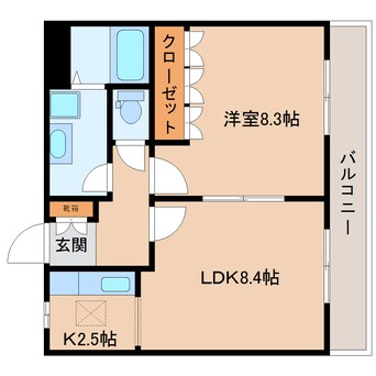 間取図 近鉄南大阪線/磐城駅 徒歩5分 1階 築16年