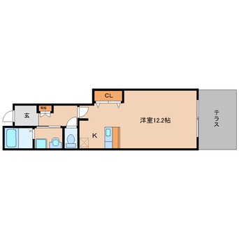 間取図 近鉄大阪線（近畿）/大和高田駅 徒歩12分 1階 築18年