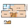 和歌山線/五条駅 バス:11分:停歩1分 2階 築18年 2LDKの間取り