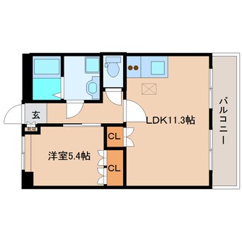 間取図 近鉄南大阪線/磐城駅 徒歩16分 1階 築16年