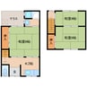 近鉄大阪線（近畿）/大和高田駅 徒歩9分 1-2階 築36年 3Kの間取り
