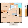 近鉄御所線/近鉄新庄駅 徒歩11分 2階 築17年 2LDKの間取り