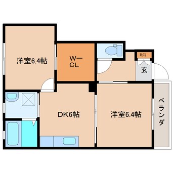 間取図 近鉄大阪線（近畿）/大和高田駅 バス9分藤の森下車:停歩6分 1階 築16年