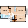 和歌山線/大和新庄駅 徒歩5分 2階 築16年 2LDKの間取り