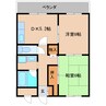 近鉄南大阪線/高田市駅 徒歩16分 3階 築35年 2DKの間取り
