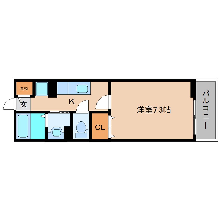 間取図 近鉄大阪線（近畿）/大和高田駅 徒歩15分 2階 築14年