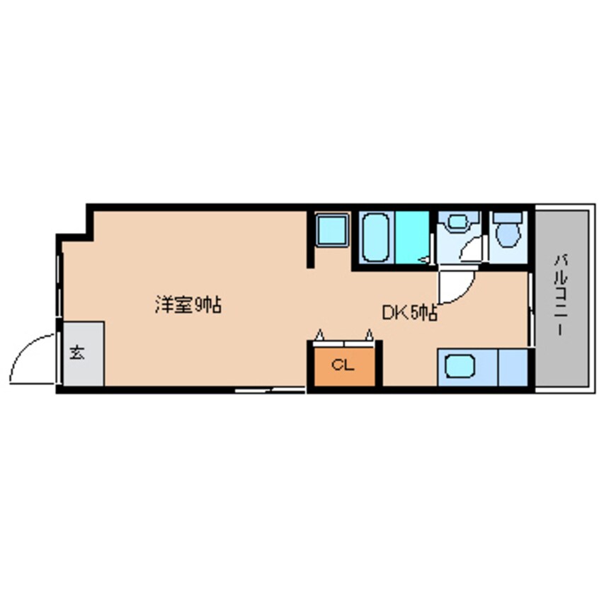 間取図 近鉄大阪線（近畿）/大和高田駅 徒歩15分 2階 築36年