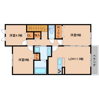 間取図 近鉄御所線/近鉄新庄駅 徒歩7分 2階 築13年