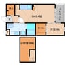 近鉄南大阪線/高田市駅 徒歩17分 2階 築14年 1DKの間取り