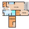 近鉄南大阪線/高田市駅 徒歩17分 2階 築14年 1DKの間取り