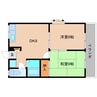 近鉄大阪線（近畿）/築山駅 徒歩4分 2階 築35年 2DKの間取り