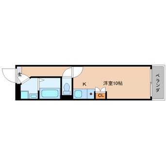 間取図 近鉄大阪線（近畿）/大和高田駅 徒歩5分 2階 築32年
