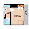 近鉄大阪線（近畿）/大和高田駅 徒歩15分 2階 築36年 1Kの間取り