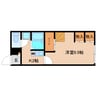 近鉄南大阪線/高田市駅 徒歩7分 2階 築23年 1Kの間取り