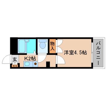 間取図 近鉄南大阪線/高田市駅 徒歩4分 5階 築34年
