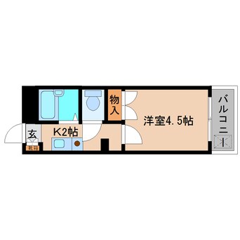 間取図 近鉄南大阪線/高田市駅 徒歩4分 4階 築34年