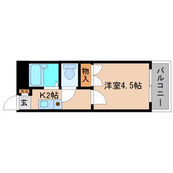 間取図 近鉄南大阪線/高田市駅 徒歩4分 5階 築33年