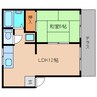 近鉄南大阪線/高田市駅 徒歩13分 1階 築39年 1LDKの間取り
