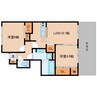近鉄大阪線（近畿）/築山駅 徒歩10分 1階 築11年 2LDKの間取り