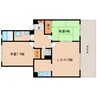 和歌山線/五条駅 徒歩7分 1階 築27年 2LDKの間取り