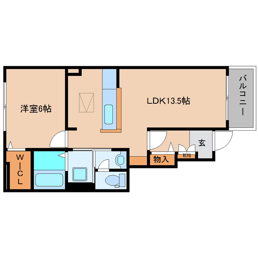 間取図 近鉄大阪線（近畿）/築山駅 徒歩5分 1階 築11年