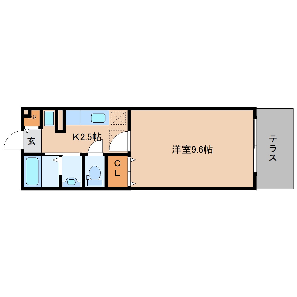 間取り図 近鉄南大阪線/高田市駅 徒歩8分 1階 築11年