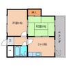 近鉄大阪線（近畿）/大和高田駅 徒歩10分 3階 築32年 2DKの間取り