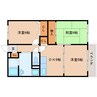 近鉄南大阪線/高田市駅 徒歩9分 2階 築30年 3DKの間取り