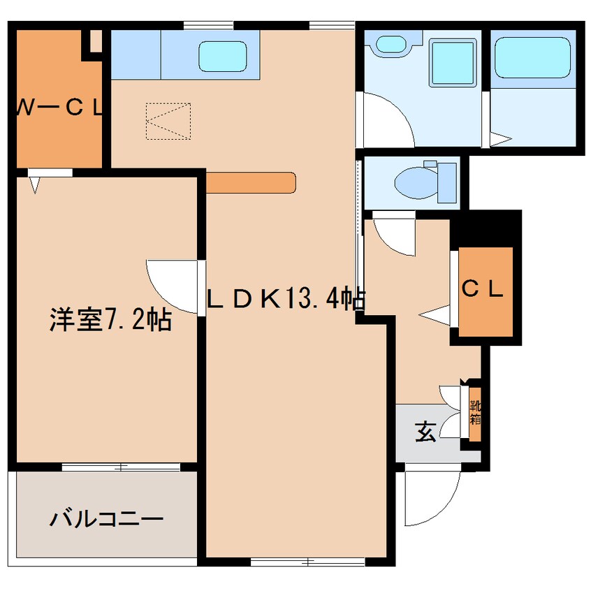 間取図 近鉄大阪線（近畿）/大和高田駅 徒歩15分 1階 築10年