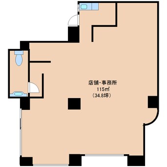 間取図 近鉄大阪線（近畿）/大和高田駅 徒歩5分 1階 築34年
