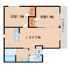 和歌山線/五条駅 徒歩10分 2階 築8年 2LDKの間取り