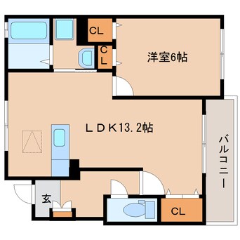 間取図 近鉄大阪線（近畿）/大和高田駅 徒歩11分 1階 築7年