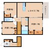 近鉄御所線/近鉄新庄駅 徒歩13分 2階 築8年 3LDKの間取り