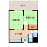 和歌山線/五条駅 徒歩12分 1階 築38年 2DKの間取り