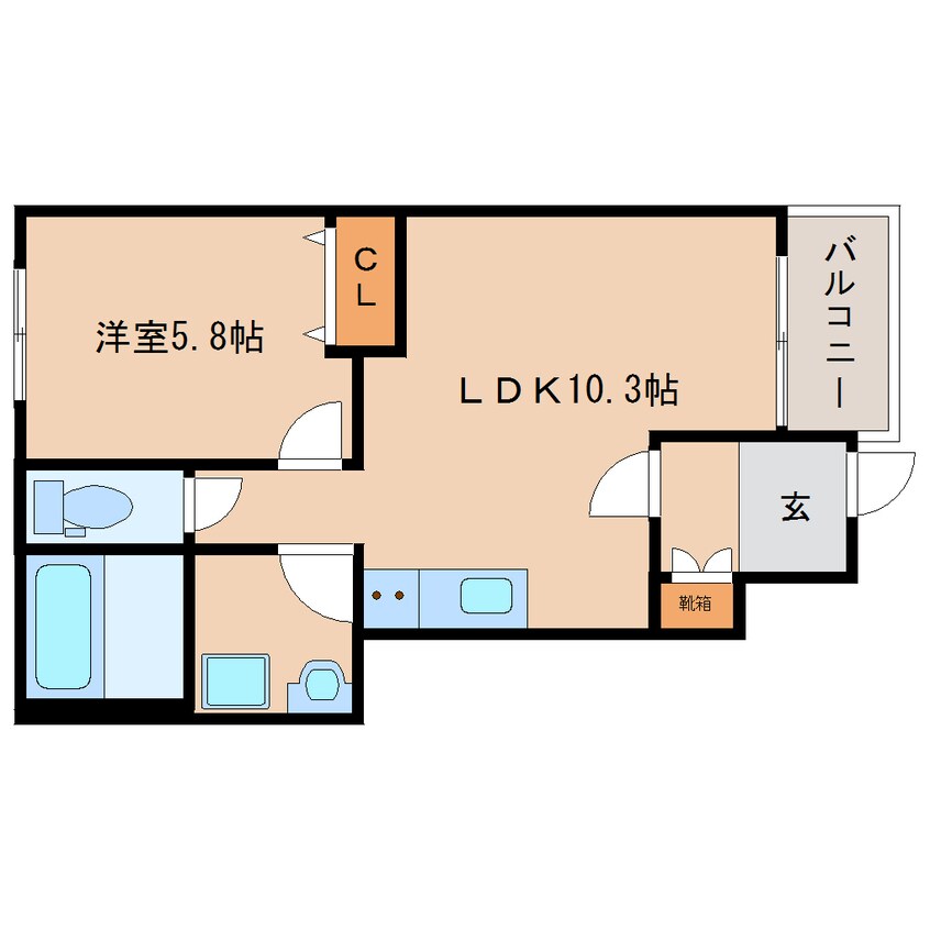 間取図 近鉄大阪線（近畿）/大和高田駅 徒歩13分 1階 築7年