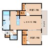 近鉄南大阪線/高田市駅 徒歩11分 1階 築7年 2LDKの間取り