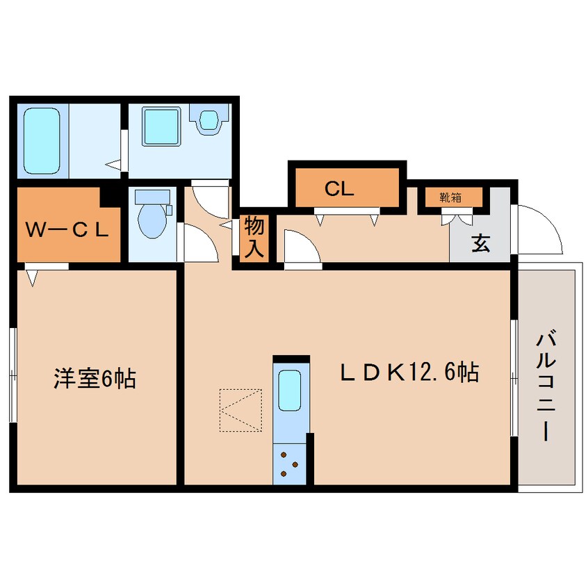 間取図 近鉄御所線/近鉄御所駅 徒歩16分 1階 築6年