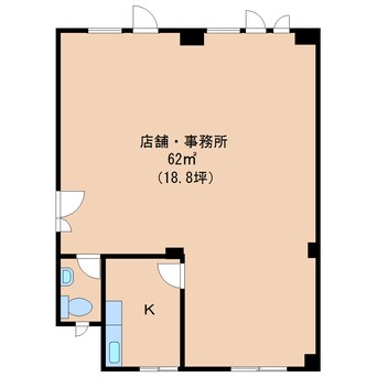 間取図 近鉄南大阪線/高田市駅 徒歩4分 2階 築39年